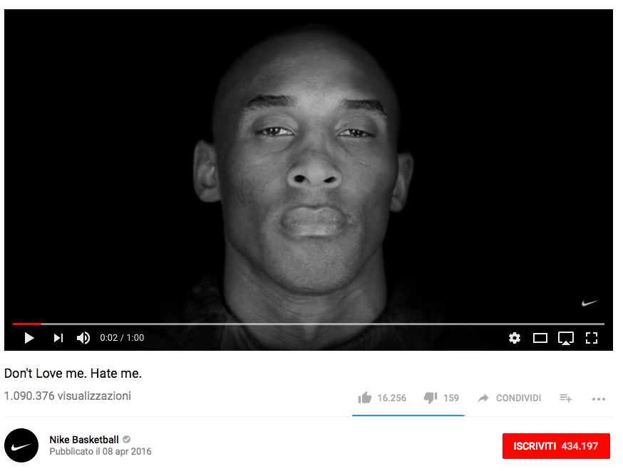 Nike commercial Kobe Bryant